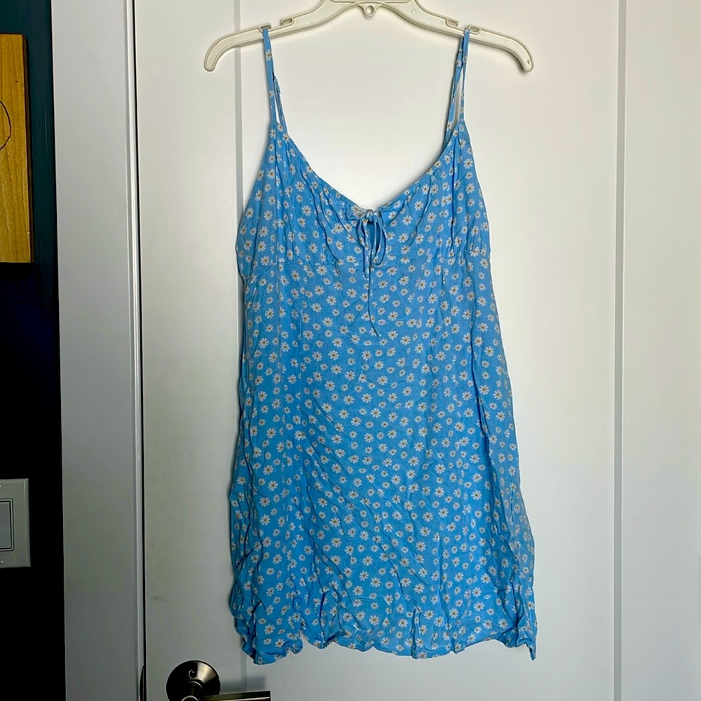 Baby blue flower dress